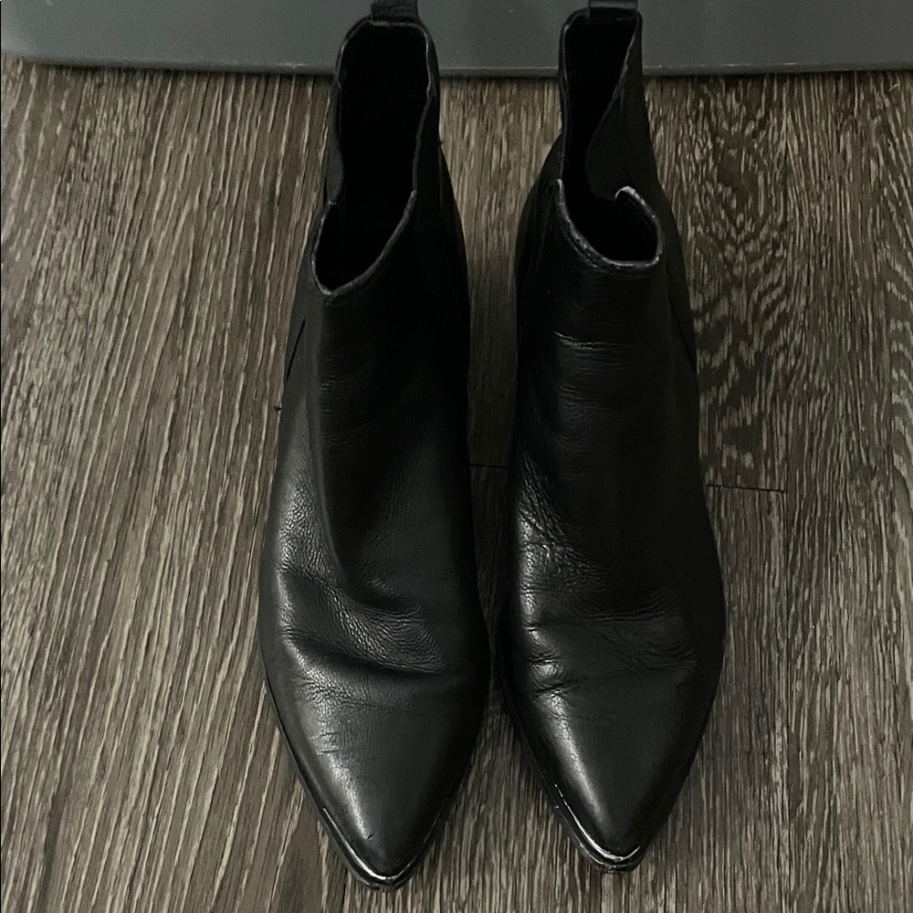 Marc Fisher Sleek Black Ankle Booties
